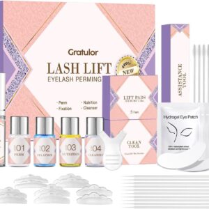 Lash Lift Kit Eyelash Perm: Eyelash Lamination Kit - Lash Perming Curling Kit at Home DIY and Professional for Beginners (Clear)